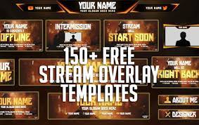 The best place for free animated overlays, animated backgrounds, livestream overlays, livestream backgrounds, and alerts/sounds. 150 Free Stream Overlay Templates Graphic Design Resources