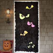 Scary Eyes Door Decoration For Halloween Halloween Crafts For Kids Homemade Halloween Crafts Halloween Door Decorations