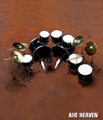 Sicher suchen nach drumm kit. Joey S Signature Miniature Drum Set Replica Collectible Axe Heaven Store Mini Guitar Replica Collectibles