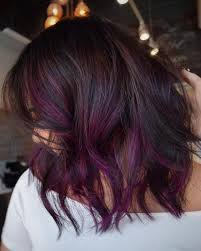 4 Most Exciting Shades Of Brown Hair Highlights Brown Hair Short Hair Color Plum Purple Highlights Brown Hair