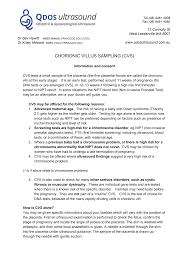 CHORIONIC VILLUS SAMPLING (CVS)