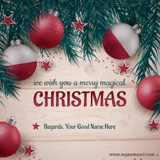 Merry christmas wishes from your heart. Xmas Wishes With My Name Pictures