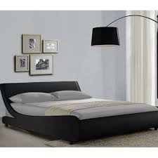 Orren Ellis Karr Upholstered Low Profile Platform Bed In 2021 Curved Bed Curved Bed Frame Leather Bed