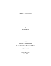Check spelling or type a new query. Pdf Speaking In Tongues Of Unity David Woods Academia Edu