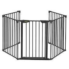 Amazon Com Bonnlo 122 Inch Wide Configurable Baby Gate Fireplace Safety Fence Guard Adjustable 5 Panel Metal Pla Fireplace Safety Baby Safety Gate Baby Gates
