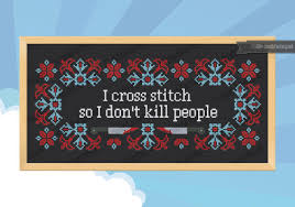 Unique cross stitch patterns for modern cross stitchers. I Cross Stitch Quote Digital Cross Stitch Pattern