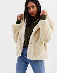 Check out our faux fur jacket selection for the very best in unique or custom, handmade pieces from our jackets & coats shops. Stradivarius Faux Fur Jacket With Hood In Camel Asos