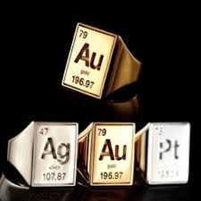 Periodic Table Rings Silver Gold And Platinum Rings Unique Jewelry Silver Rings
