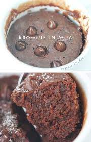 Perfect Brownie In Mug 5 Ingredient Microwave Recipe Recipe Desserts Mug Recipes Microwave Recipes