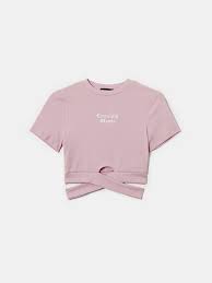 Light Pink Crossed Trim Top Tally Weijl Online Shop