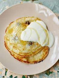 One Cup Pancakes With Blueberries Jamie Oliver Recipe Jamie Oliver Recipes Recipes Fruit Recipes