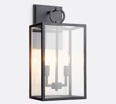 Manor Indoor Outdoor Glass Sconce Pottery Barn In 2020 Outdoor Light Fixtures Outdoor Sconces Sconces