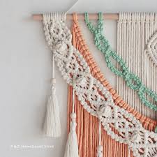 Bohemian macrame wall hanging diy craftsy projects to do at home. Hand Woven Colour Tapestry Macrame Wall Hanging Art Woven Bohemian Crafts Decoration Gorgeous Tapestry For Home Bedroom 60 75cm Wall Art Accents