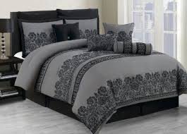 Shop wayfair for all the best california king comforters & sets. Amazon Com 10 Piece Cal King Miya Black And Gray Comforter Set Home Kitchen Comforter Sets Grey Comforter Sets Bedroom Comforter Sets