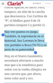 San lorenzo vs boca juniors total (amat+prof) jugaron 199 veces Revisionismo Futbol Ø¯Ø± ØªÙˆÛŒÛŒØªØ± Clarin Publica El Historial Correcto Entre Sanlorenzo Y Boca Por Campeonatos De Primera Division De Afa 196 Pj 74 Pg Casla 71 Pg Boca 50 Pe La Diferencia