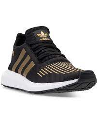 Black And Gold Adidas Womens