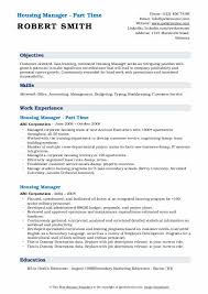 Curriculum vitae (example format) author: Housing Officer Cv Sample August 2021
