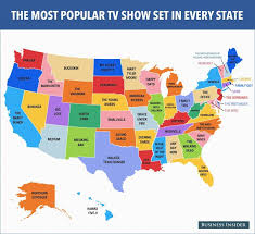 This Map Shows The Most Popular Tv Show Set In Every State Most Popular Tv Shows America Map Map