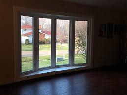 The problem is the bow window does not go all the way to the ceiling and it is long, 15 feet from one end to the other. Blinds In A Bow Window