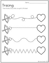 Valentine S Day Tracing Worksheets In 2020 Tracing Worksheets Valentines Teacher Toolbox Labels