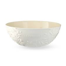 Le Creuset Olive Branch Embossed Serve Bowl Williams Sonoma In 2021 Le Creuset Creuset Olive Branch