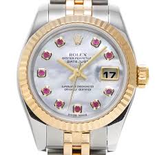 ロレックス デイトジャスト 179173NGR ホワイトシェルルビー レディース 時計 【中古】【wristwatch】:  ブランド時計｜WATCHNIAN(ウォッチニアン)公式通販旧一風騎士