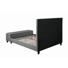 What kind of bed is a platform bed? Fabric Upholstered Tufted Queen Bed With Attached Storage Bench Gray Overstock 30617306