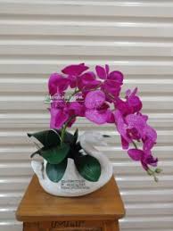 Contoh gambar anggrek plastik & anggrek bulan. Rangkaian Anggrek Meja Tamu Mambayflorist