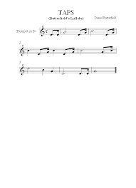 If you want some tips, thoughts or ideas continue down the page for an annotated version that's pretty much what i use on remembrance day and at funerals for veterans. Trumpet Taps Sheet Music 8notes Com