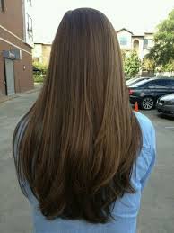 Long Brown Hair Color With Layers Straight Hair Gaya Rambut Panjang Warna Rambut Ide Warna Rambut