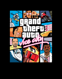 Gta Vice City Front Of Box Cover Stephen Bliss 2002 Grand Theft Auto Grand Theft Auto Games Grand Theft Auto Series