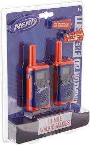 Press and hold for 3 seconds or until displays. Amazon Com Nerf 37756 Walkie Talkies Set De 10 Millas Ofrece Transmision Con Rango De Comunicacion De 10 Millas Antena De Seguridad Flexible Y Codigo Morse Con Interruptor De Encendido Apagado Naranja Y