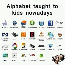 Alphabet Taught To Kids Nowadays Bluesyemre