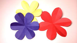 how to make flowers with chart paper step by step pop up