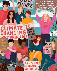 Fridays For Future Art Print By Petra Braun Illustration X Small In 2020 Climate Change Poster Climate Change Art Global Warming Project