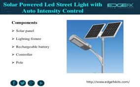 Keep your street or driveway illuminated without needing extension cords or needing to replace batteries. Solar Powered Led Street Light With Auto Intensity Control