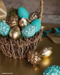 Our first project is finished! Make Your Own Elegant Decorated Easter Eggs Today