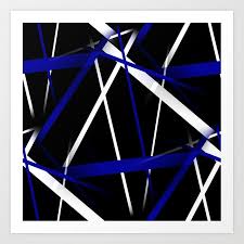 Abstract soft color red lines stripes background new quality universal motion dynamic animated colorful joyful video footage. Seamless Royal Blue And White Stripes On A Black Background Art Print By Taiche Society6