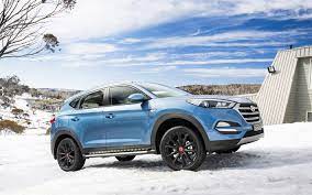 Download Wallpapers Hyundai Tucson 2017 30 Special Edition Blue Crossover Tuning Black Wheels Hyundai Besthqwallpapers Com Black Wheels Hyundai Tucson Hyundai Cars