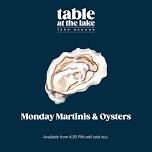 Monday Martinis + Oysters