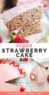 The Best Vegan Strawberry Cake Recipe Vegan Cake Recipes Vegan Dessert Recipes Strawberry Vegan Cake