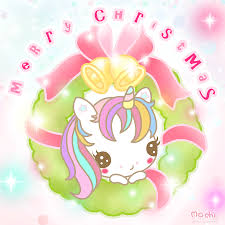 Download Cute Merry Christmas And Kawaii Merry Christmas Unicorn Wallpaper Cute Christmas Unicorn Kawaii Christmas
