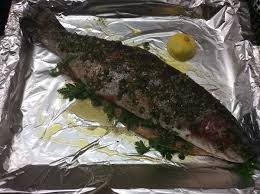 Lachsforelle Aus Dem Backofen Rezept Lachsforelle Fisch Zubereiten Lachsforelle Rezept