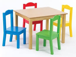Ropa de bebés y niños. Mesa Para Ninos Tot Madera 4 Sillas 2 975 00 Kids Table Chair Set Kids Wood Kid Table