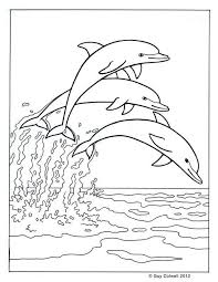 Malvorlagen Delfin Bild Drei Delphine Springen Zusammen Malvorlagen Tiere Ausmalen Ausmalbilder