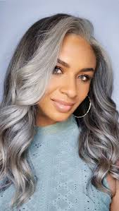 That money piece though… 💸💸💸 @haircolorkilla used our True Colors  Gorgeous Gray + Blonde-Blonde Relaxed Natural extensions to create this  look. , A beaded sew-in was installed using the Gorgeous Gray ...