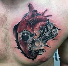 Infinity heart temporary tattoo (set of 3) tatteco 5 out of 5 stars (485) $ 6.15. 40 3d Heart Tattoo Ideas For Men Three Dimensional Designs