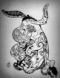 It's immature, and i really need the practice with linework anyway. Disney Eeyore Bow Pin Disney Coloring Pages Coloring Pages Eeyore