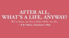 Charlottes Web Quotes on Pinterest | Children Book Quotes ... via Relatably.com