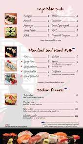 Welcome To Samurai Sushi Grill Japanese Food Menu Sushi Japanese Food